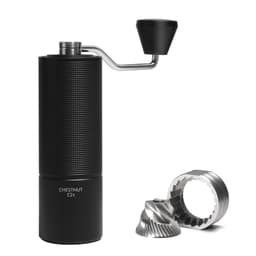 TIMEMORE Chestnut C2S Manual Coffee Grinder Stainless Steel S2C Conical Burr Coffee Grinder, Capacity 25g Hand Coffee Bean Grinder, Double Bearing Positioning, Black C2s Black