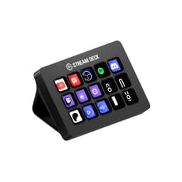 Elgato Stream Deck MK.2 – Studio Controller, 15 macro keys, trigger actions in apps and software like OBS, Twitch, ​YouTube and more, USB, works with Mac and PC Stream Deck Black