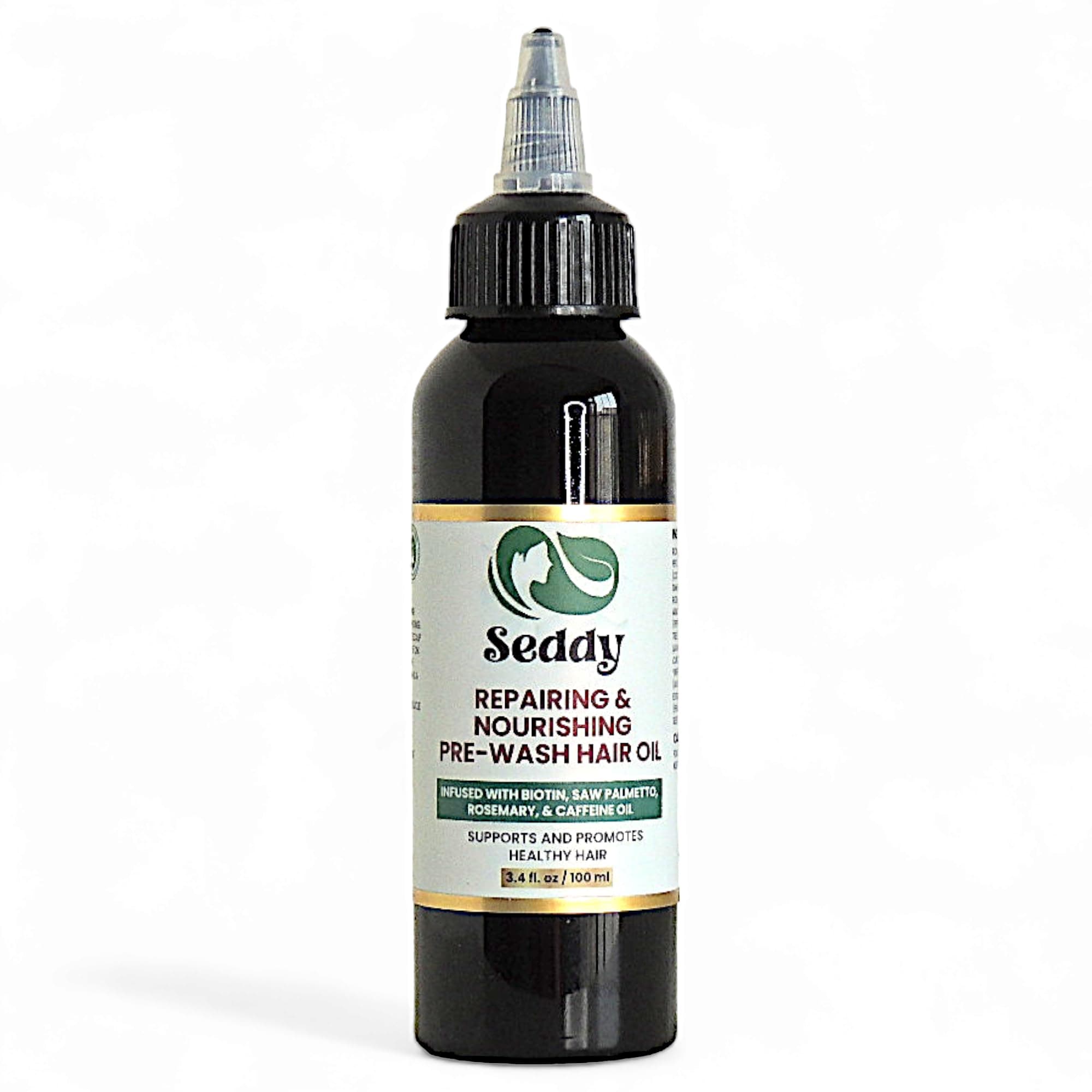 Seddy Pre-Wash Nourishing Treatment Oil for Dryness, Breakage, Split Ends With Castor, Biotin, Coconut, Rosemary, Caffeine Oil, Hair Strengthening Elixir - 3.4 Fl. Oz Rosemary 3.4 Fl Oz (Pack of 1)