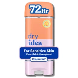 Dry Idea Gel Deodorant & Antiperspirant for Women - Hypoallergenic for Sensitive Skin, 2X Longer Sweat Protection*, 72Hr Odor Control, Unscented, Womens Deodorant, 3 oz Gel 3 Ounce (Pack of 1)