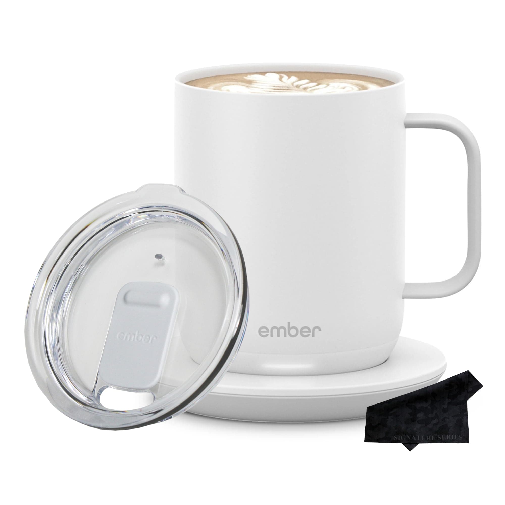 Ember Temperature Control Smart Mug 2, 14 oz, App Controlled Heated Coffee Cup | Double your battery life when you pair with an Ember Sliding Lid and Signature Series Cloth Sage Green