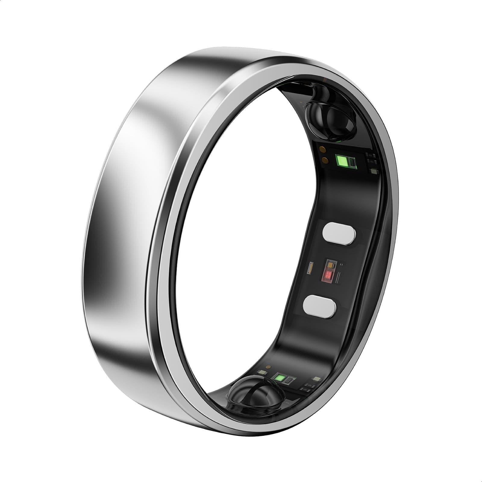 RingConn Gen 2 Air, Ultra-Thin AI Smart Ring, 10-Day Battery Life, Fitness/Sleep/Stress/HR Tracker for Women&Men, No App Fee for Standard Features, iOS & Android Compatible (Size 10, Galaxy Sliver) Galaxy Silver 10
