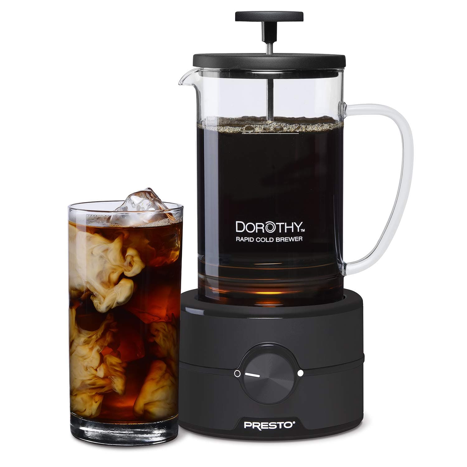 Presto 02937 Dorothy™ Electric Rapid Cold Brewer - Cold brew at home in 15 minutes - No more waiting 12 to 24 hours. 22 Ounce Cold Brewer