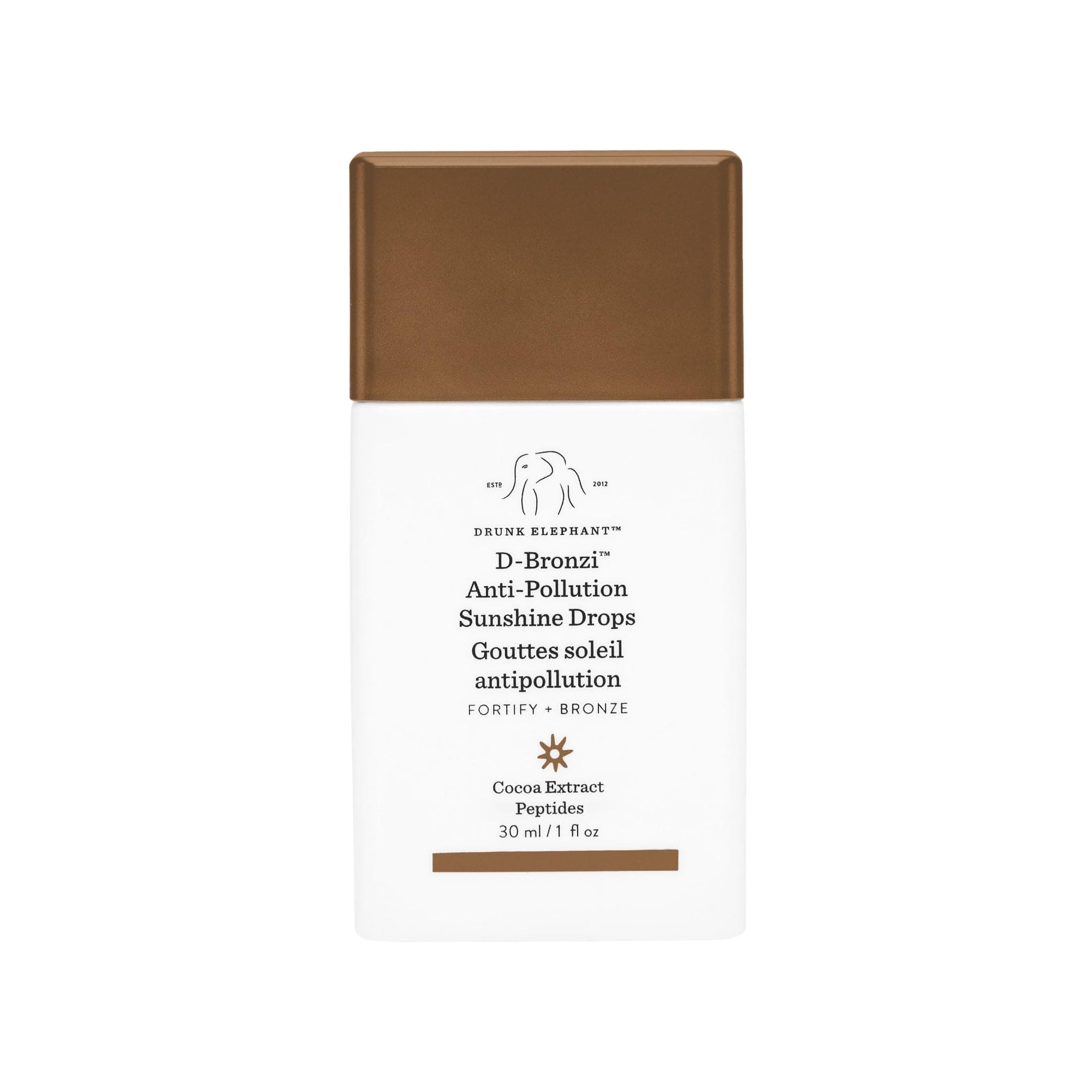 Drunk Elephant D-Bronzi Sunshine Drops - Bronzing Color Serum Drops - Clean Clinical Skincare - Cruelty-Free - Dermatologist-Tested - Free of Essential Oils, Silicones, and Fragrance 1 Fl Oz (Pack of 1)